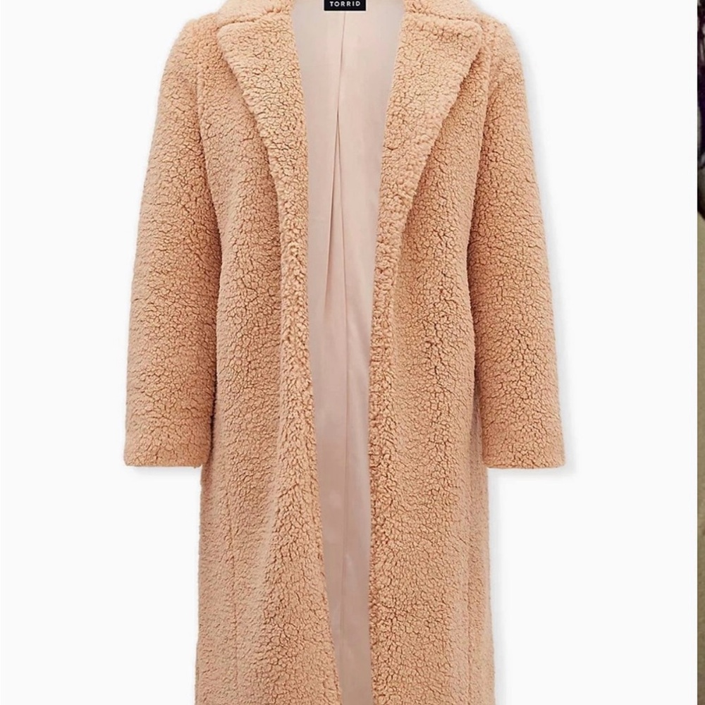 Torrid Women's Cozy Tan Teddy Jacket